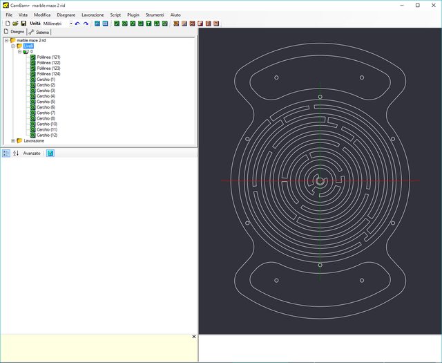 Il file DXF importato